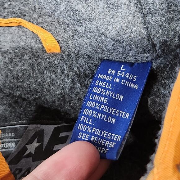 VTG American Eagle AE Performance Mens L Large Fleece Lined Anorak Windbreaker - Picture 8 of 16